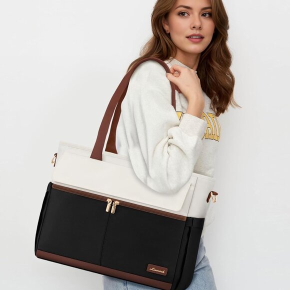 Versatile 15.6 Inch Women's Laptop Tote - Water-Resistant, Lightweight & Stylish - Picture 2 of 9